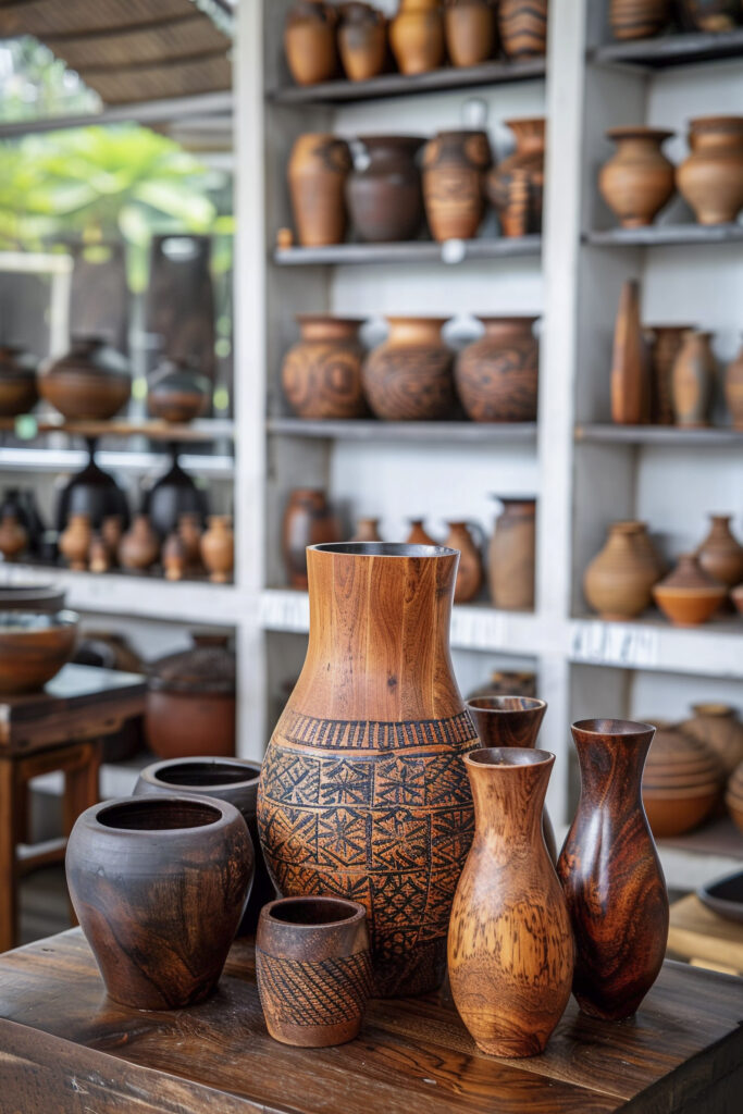 antique vase with indigenous pattern